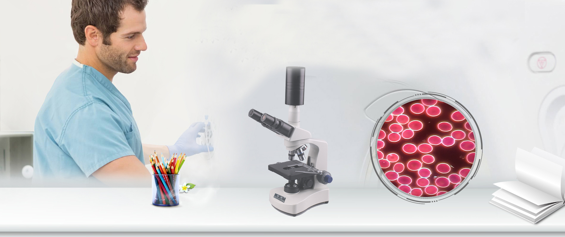 黑背景、亮背景一滴血細胞檢測儀